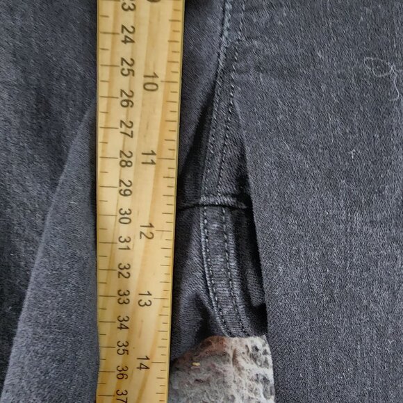 Old Navy Jeans Womens 18 Petite Black Stretch High Rise Curvy Straight - Picture 6 of 13